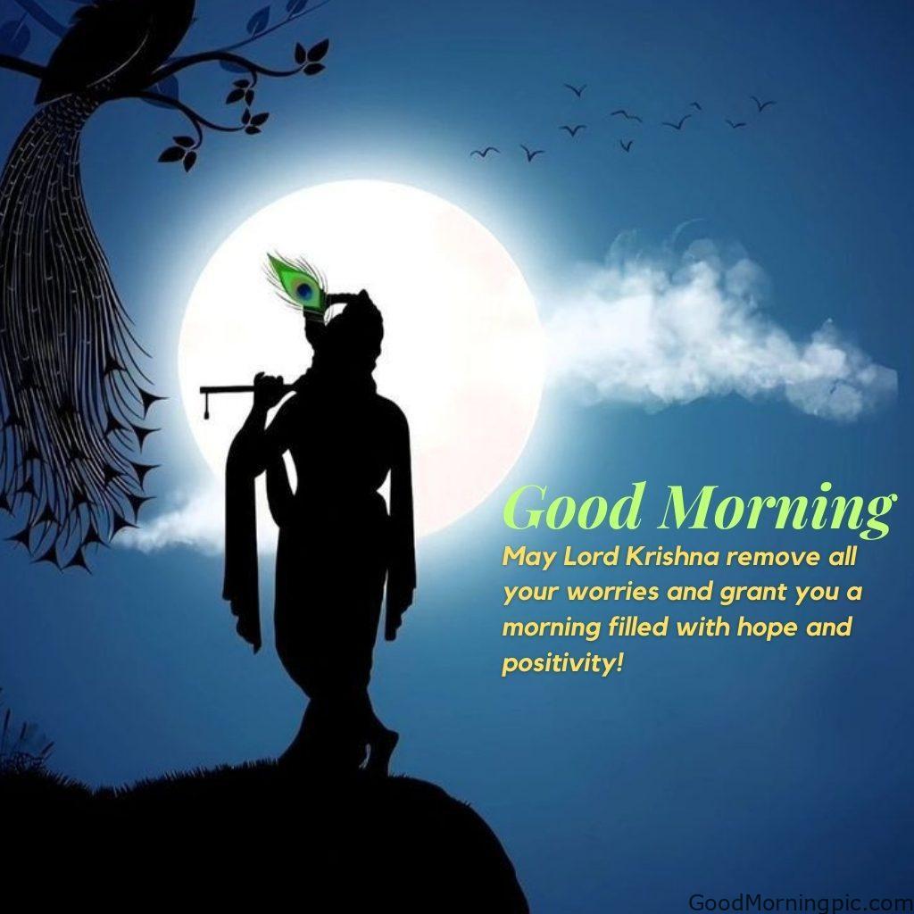 124+ Krishna Good Morning Images to Download and Share Daily 105 Divine Good Morning Quotes with Krishna 2 Krishna Good Morning Images