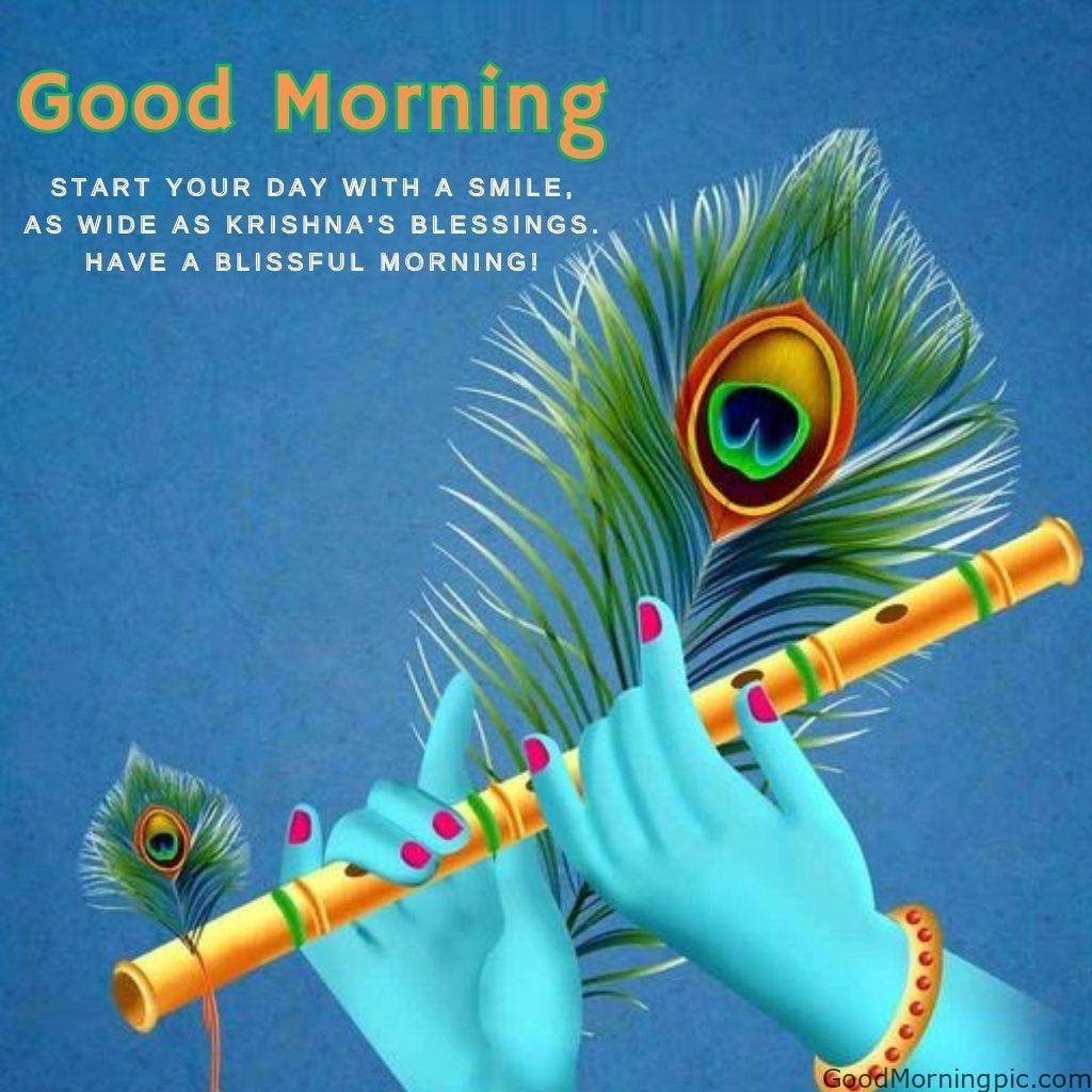 124+ Krishna Good Morning Images to Download and Share Daily 107 Divine Good Morning Quotes with Krishna 4 Krishna Good Morning Images