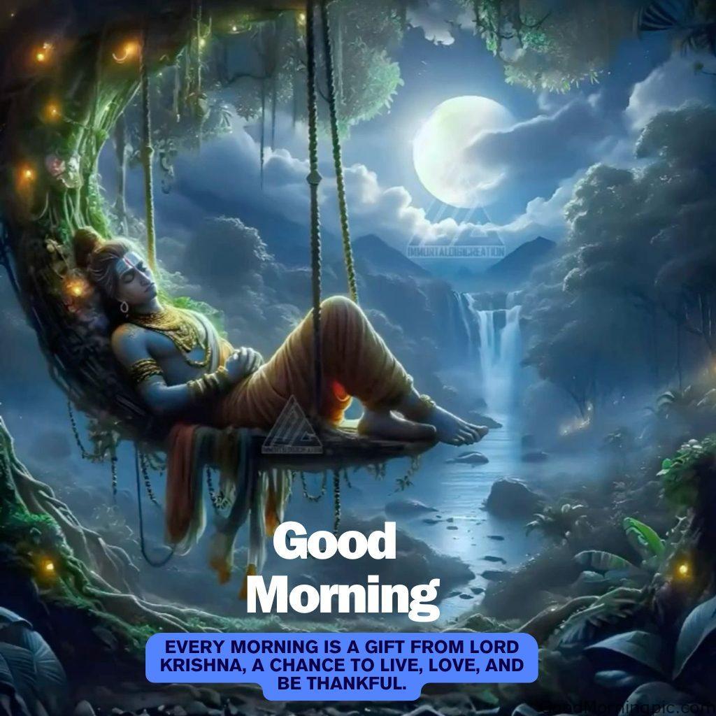124+ Krishna Good Morning Images to Download and Share Daily 111 Divine Good Morning Quotes with Krishna 8 Krishna Good Morning Images