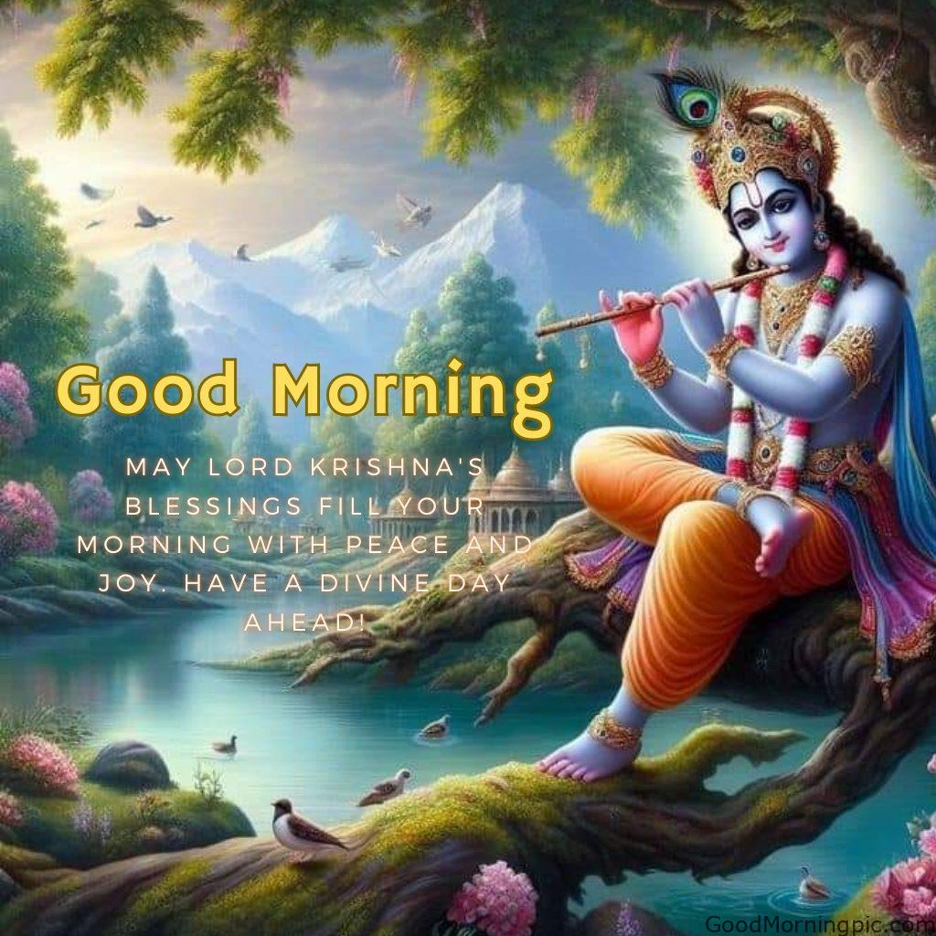 124+ Krishna Good Morning Images to Download and Share Daily 114 Divine Good Morning Quotes with Krishna Krishna Good Morning Images