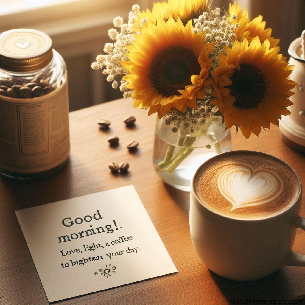 Beautiful Good Morning Coffee Images & Quotes for a Perfect Start 89 Good Morning Coffee and Flowers
