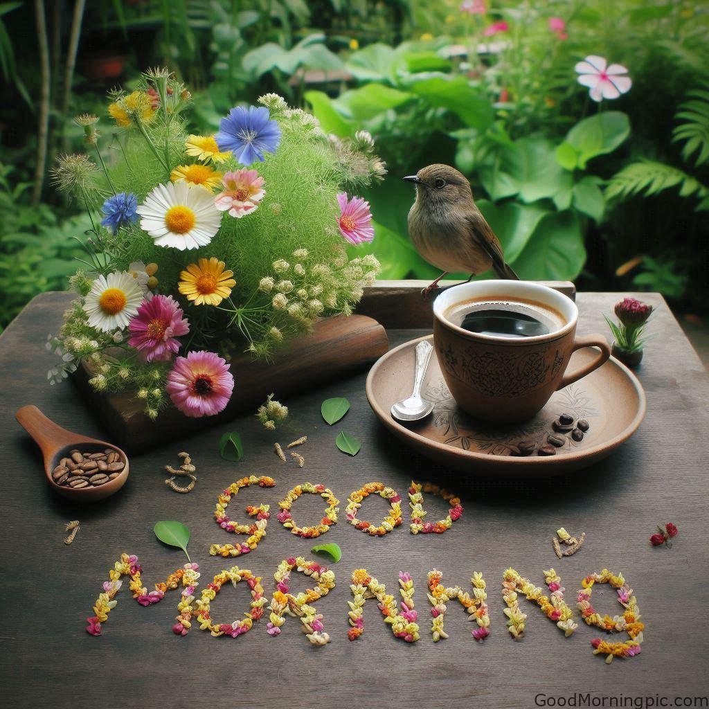 Beautiful Good Morning Coffee Images & Quotes for a Perfect Start 90 Good Morning Coffee and Flowers