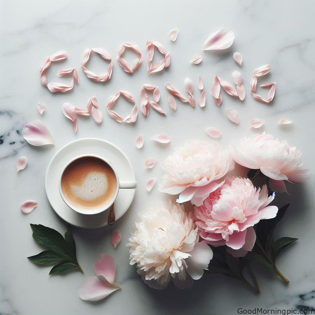 Beautiful Good Morning Coffee Images & Quotes for a Perfect Start 93 Good Morning Coffee and Flowers