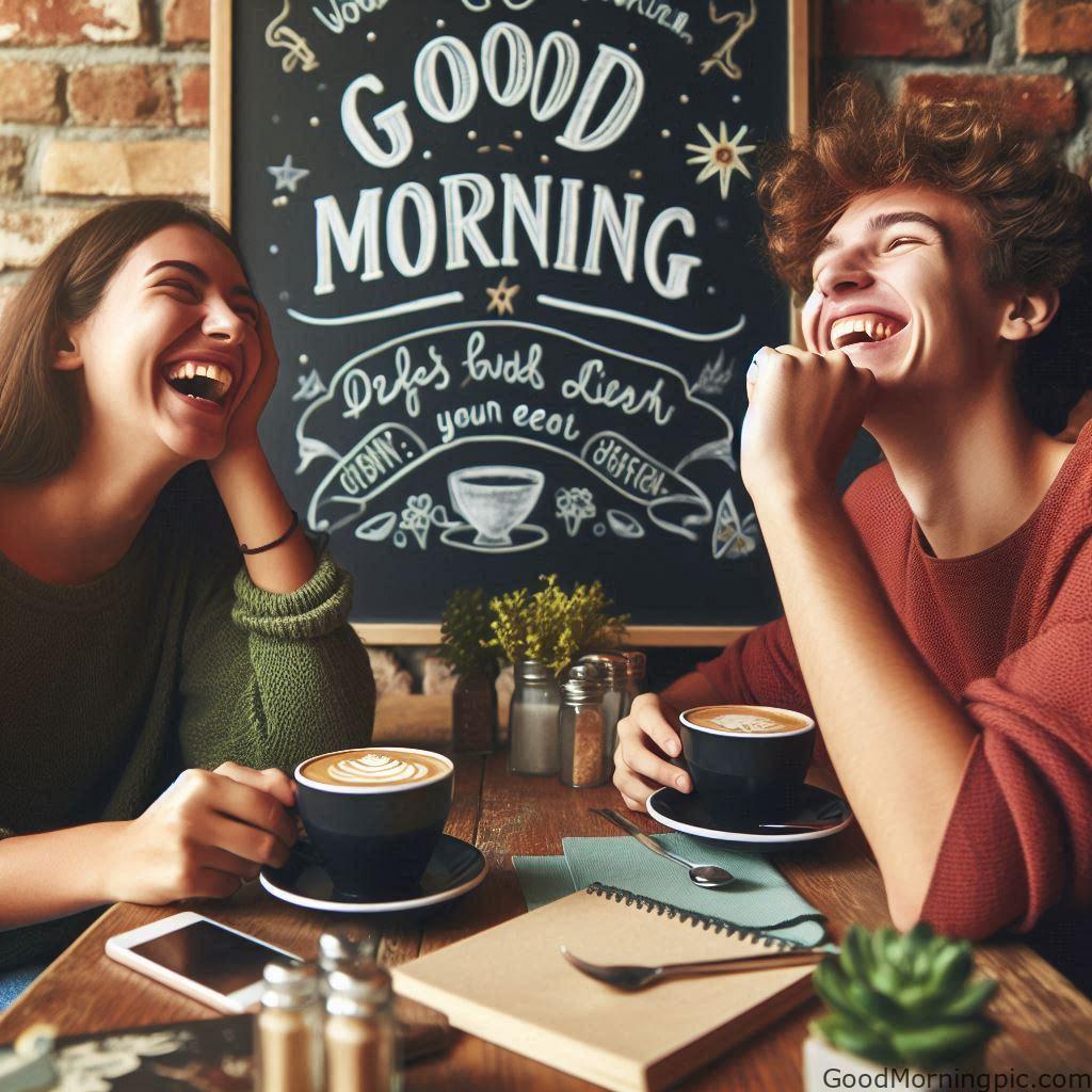 Beautiful Good Morning Coffee Images & Quotes for a Perfect Start 38 Good Morning Coffee with a Smile 1 Good Morning Coffee Images