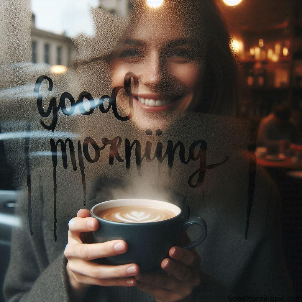 Beautiful Good Morning Coffee Images & Quotes for a Perfect Start 39 Good Morning Coffee with a Smile 2 Good Morning Coffee Images