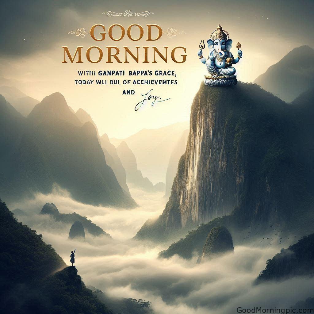 Good Morning Ganpati Bappa Status