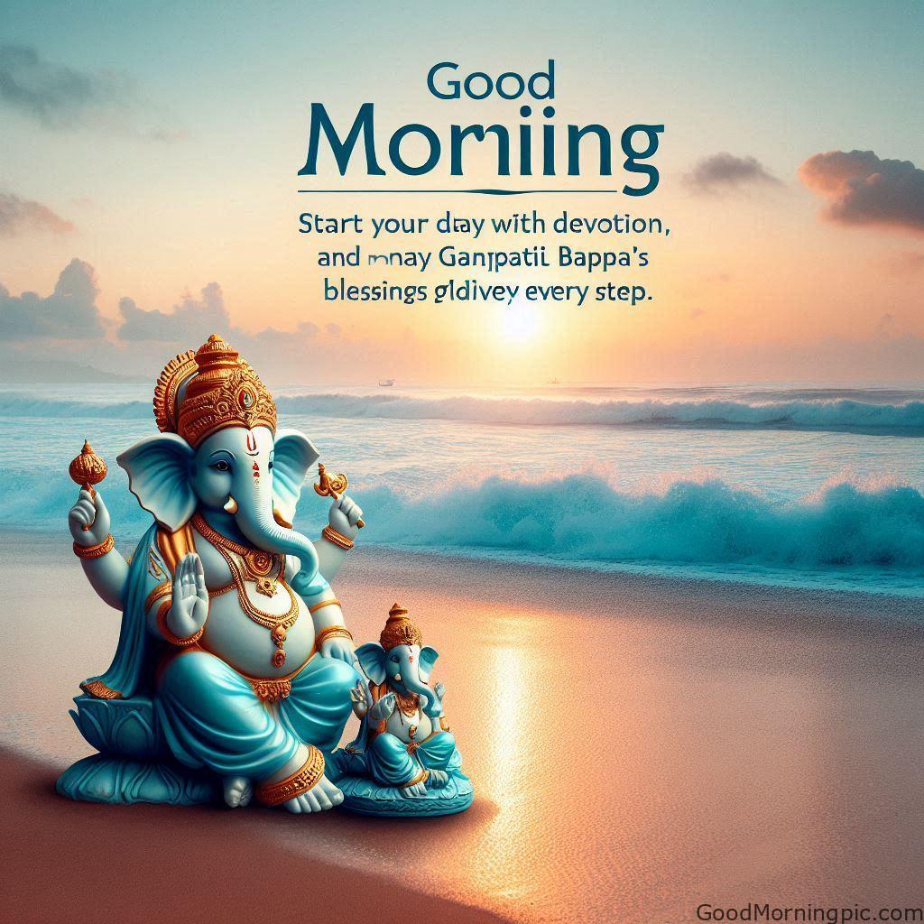 Good Morning Ganpati Bappa Status