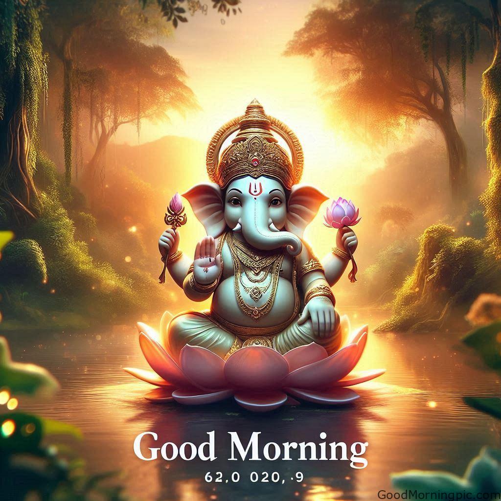 Good Morning Ganpati Bappa Status