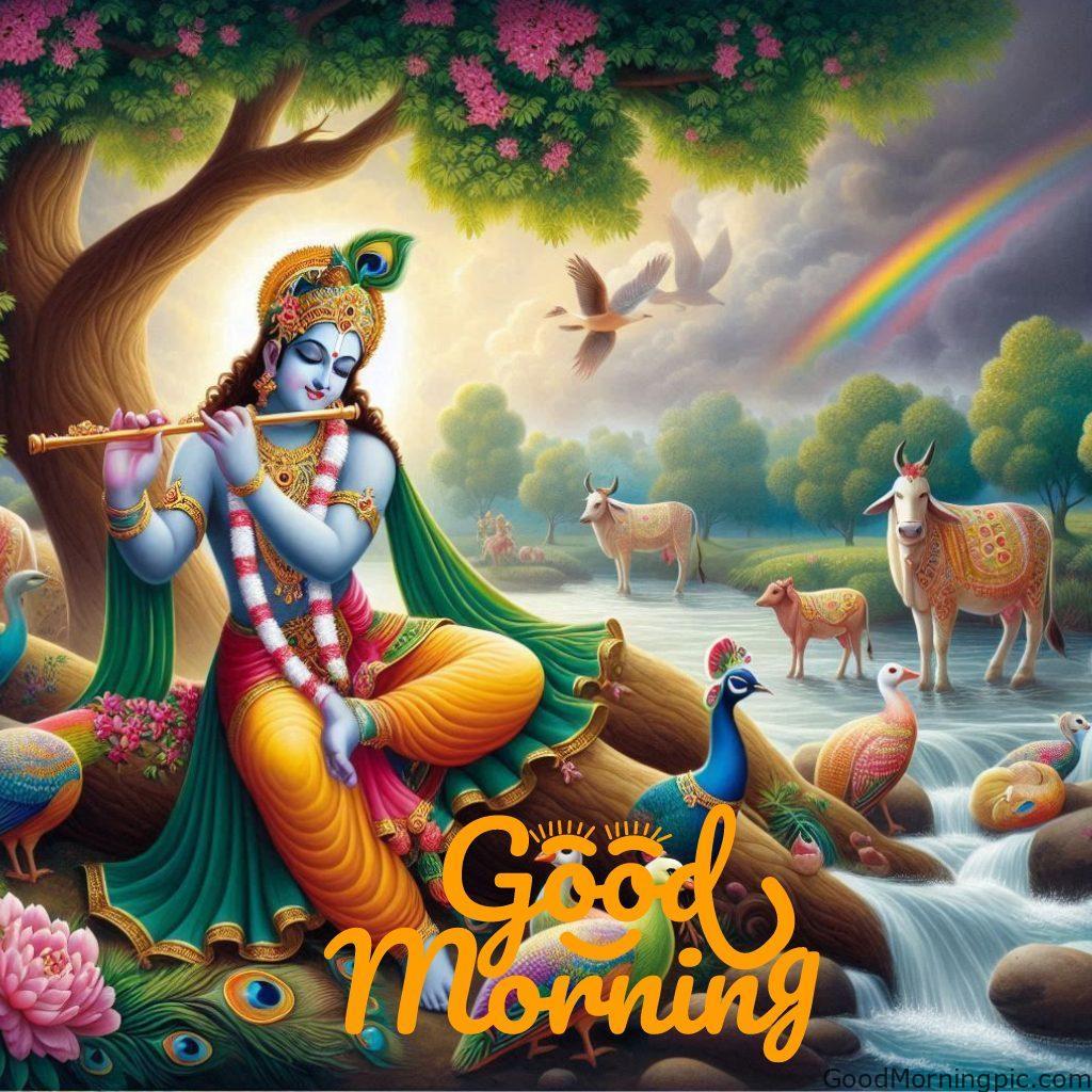 124+ Krishna Good Morning Images to Download and Share Daily 41 Good Morning Krishna Photos 10 Krishna Good Morning Images