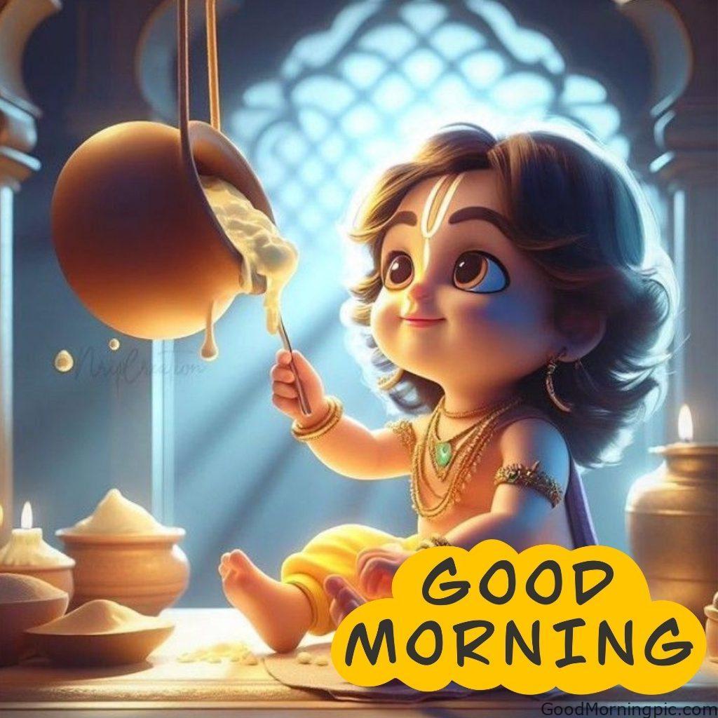 124+ Krishna Good Morning Images to Download and Share Daily 34 Good Morning Krishna Photos 3 Krishna Good Morning Images