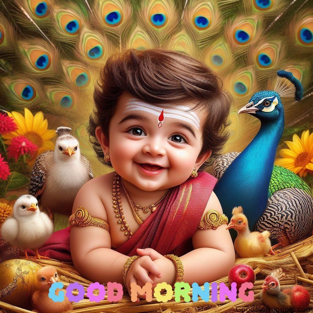 124+ Krishna Good Morning Images to Download and Share Daily 35 Good Morning Krishna Photos 4 Krishna Good Morning Images