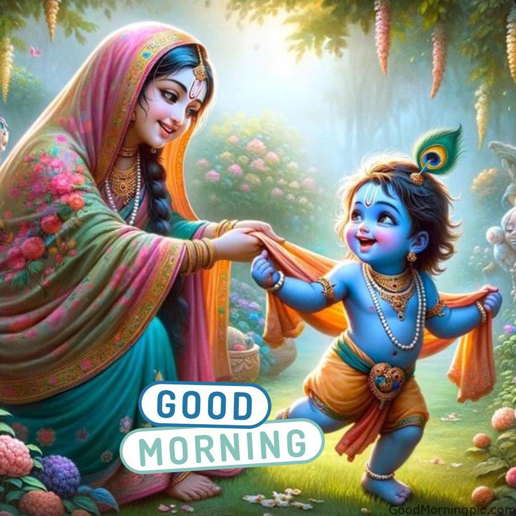 124+ Krishna Good Morning Images to Download and Share Daily 37 Good Morning Krishna Photos 6 Krishna Good Morning Images