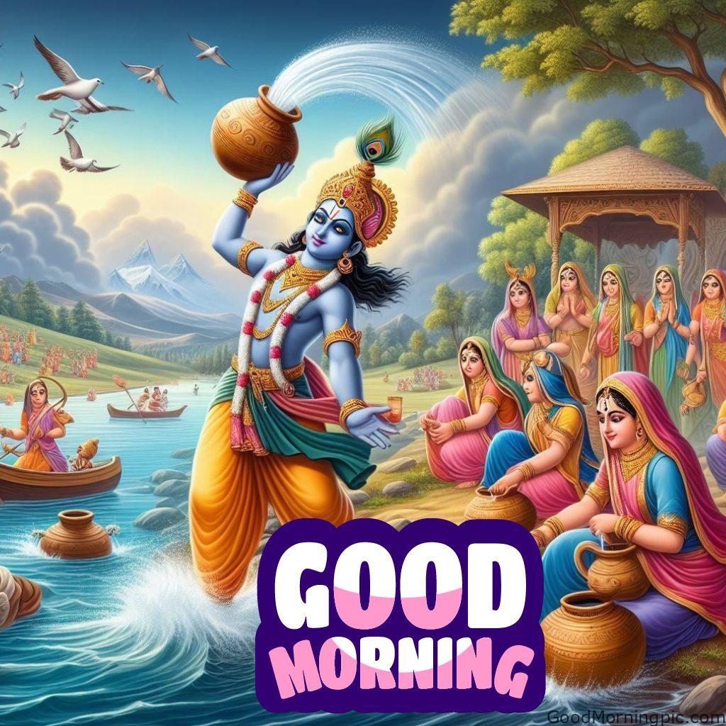 124+ Krishna Good Morning Images to Download and Share Daily 40 Good Morning Krishna Photos 9 Krishna Good Morning Images