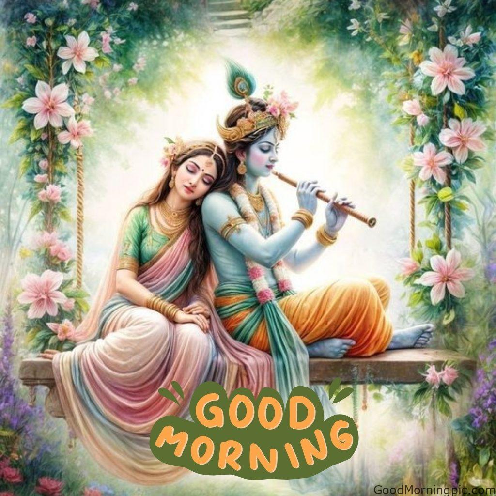 124+ Krishna Good Morning Images to Download and Share Daily 42 Good Morning Krishna Photos Krishna Good Morning Images