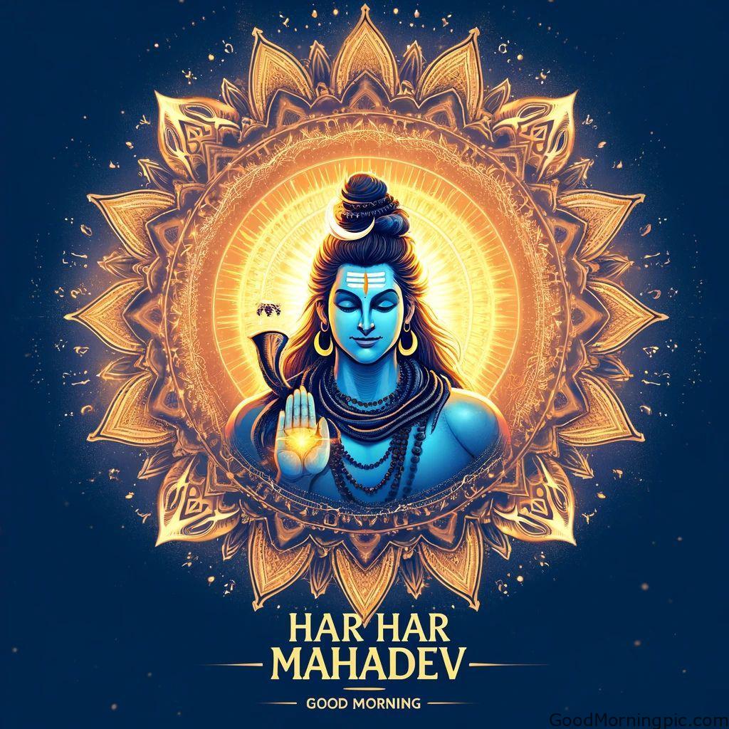 161+ Shiva Good Morning Images 163 Har Har Mahadev Good Morning Wishes for Devotees Shiva Good Morning Images