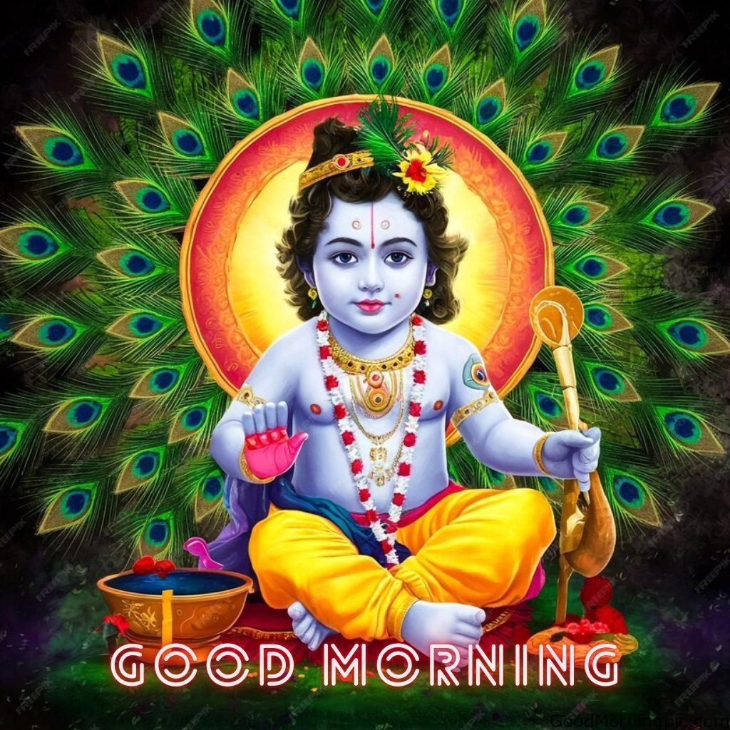 124+ Krishna Good Morning Images to Download and Share Daily 25 Krishna Bhakti Good Morning Photos 4 Krishna Good Morning Images