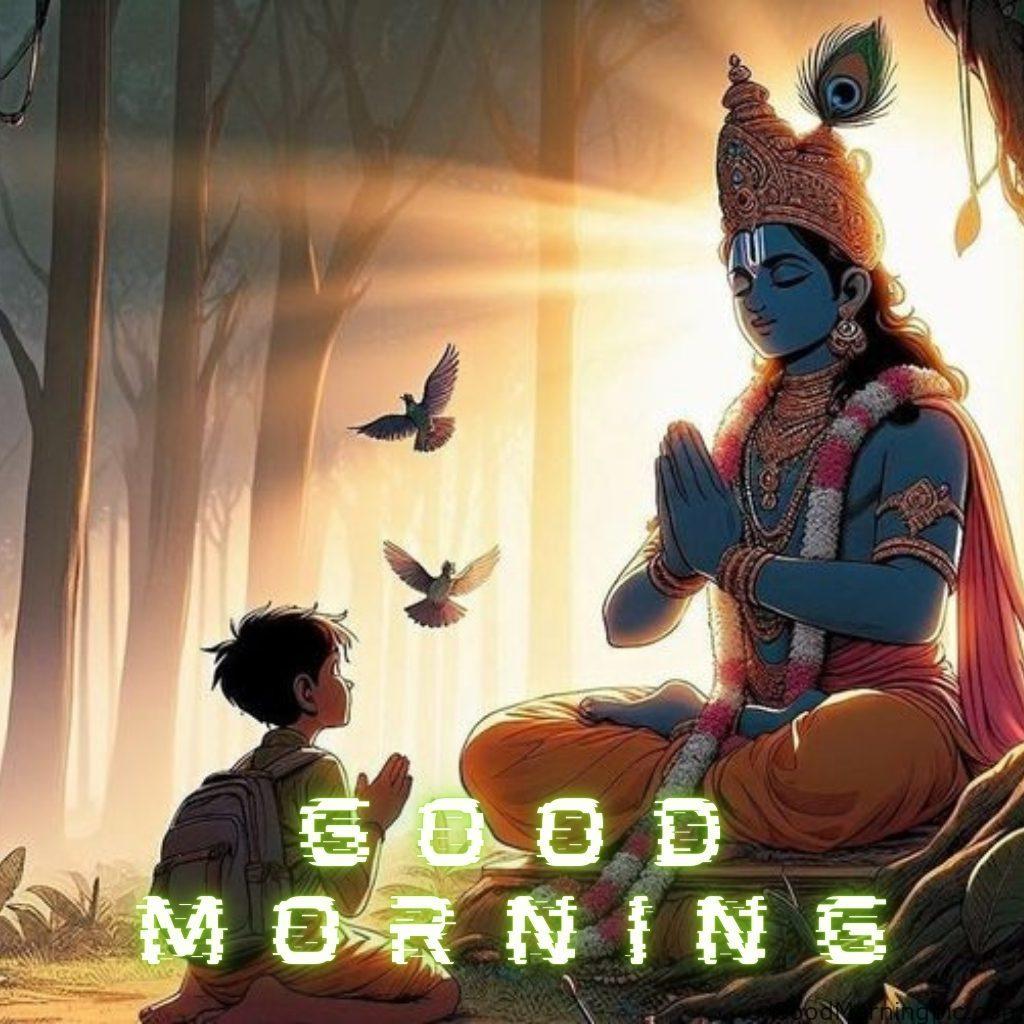 124+ Krishna Good Morning Images to Download and Share Daily 28 Krishna Bhakti Good Morning Photos 7 Krishna Good Morning Images