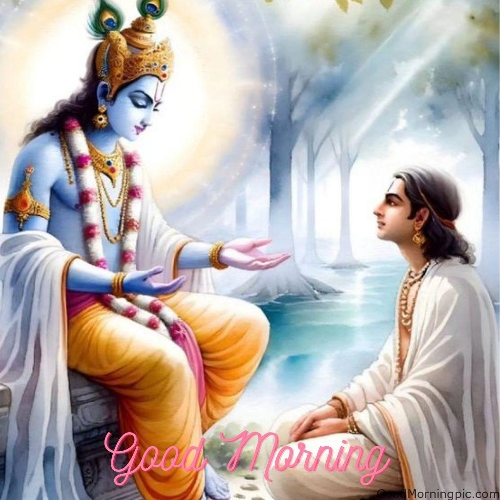 124+ Krishna Good Morning Images to Download and Share Daily 30 Krishna Bhakti Good Morning Photos 9 Krishna Good Morning Images