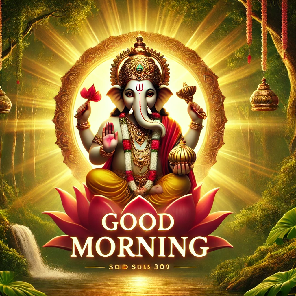 Lord Ganesha Blessings Good Morning