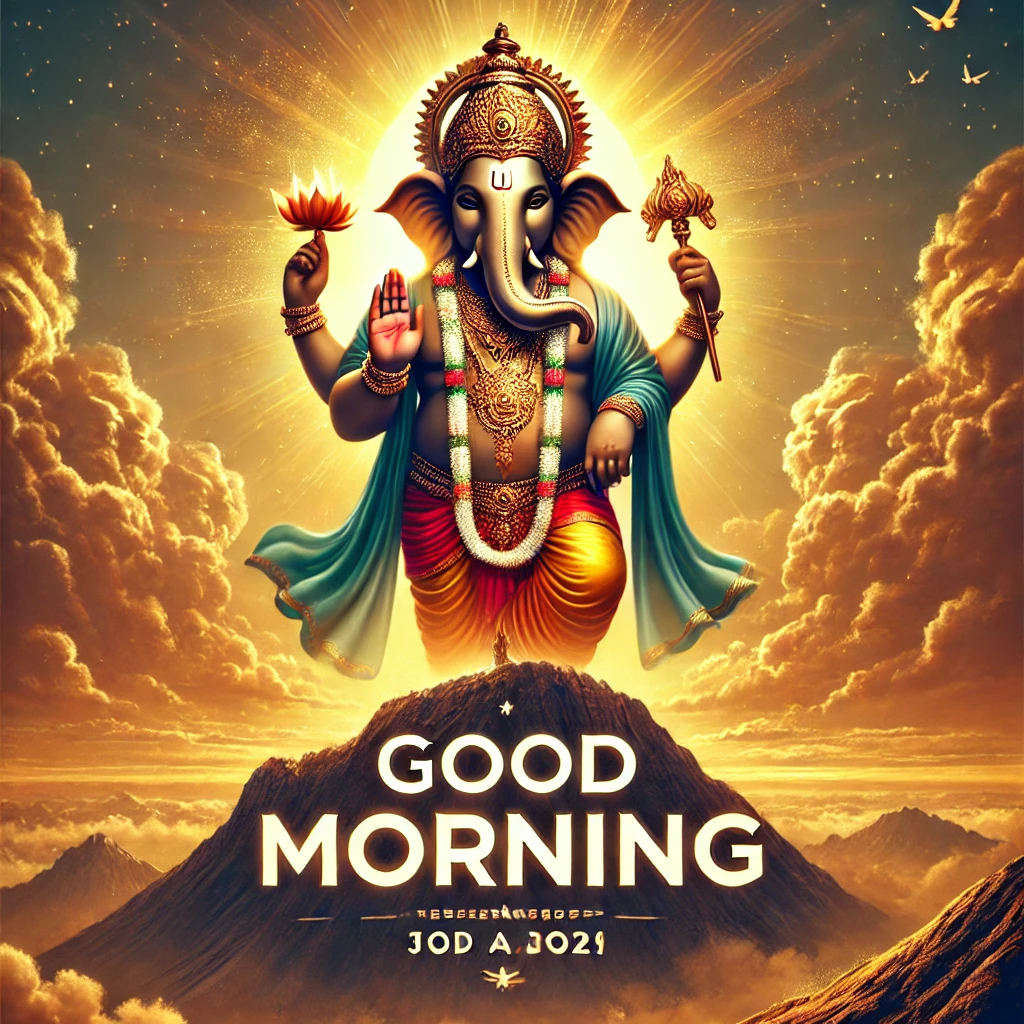 Lord Ganesha Blessings Good Morning