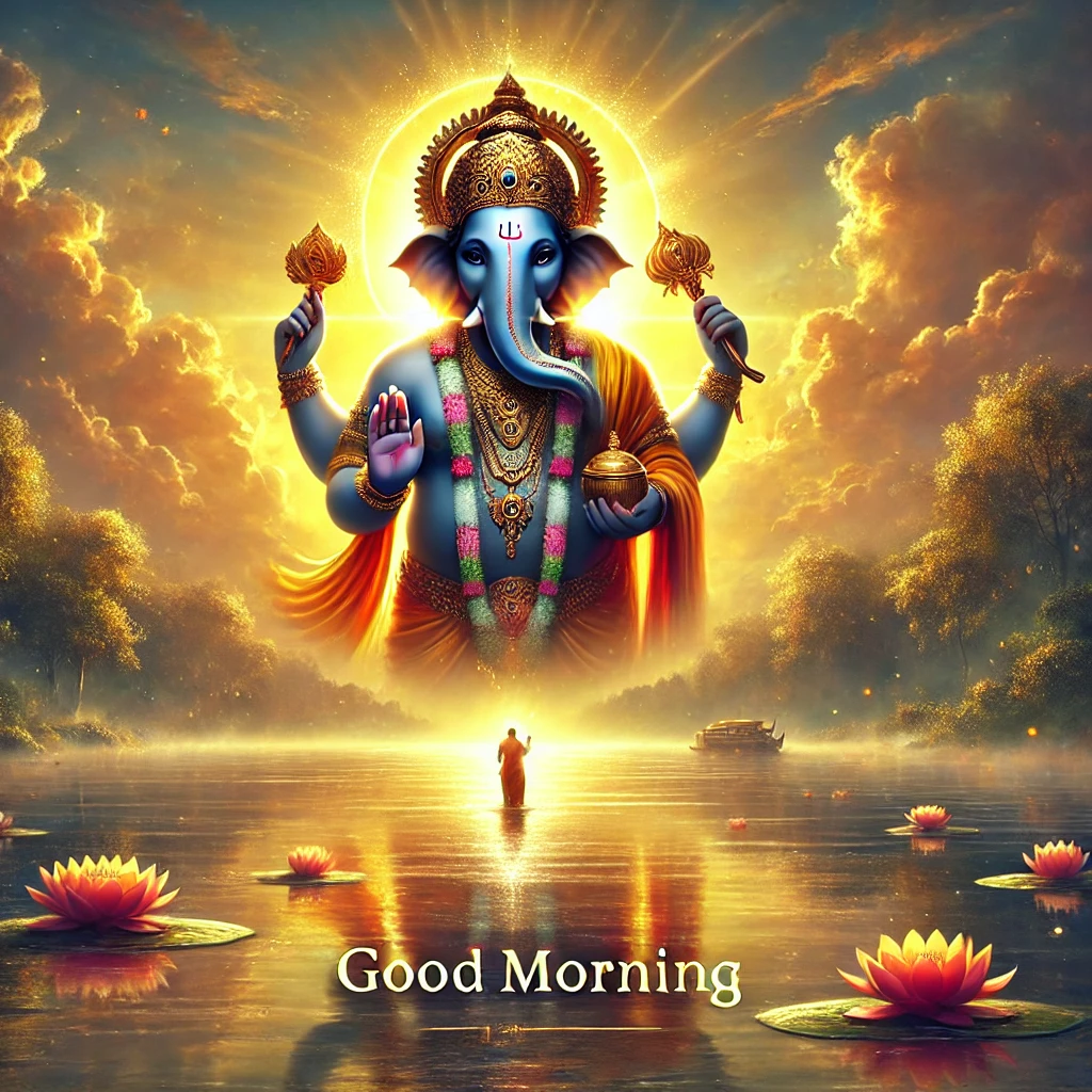 Lord Ganesha Blessings Good Morning