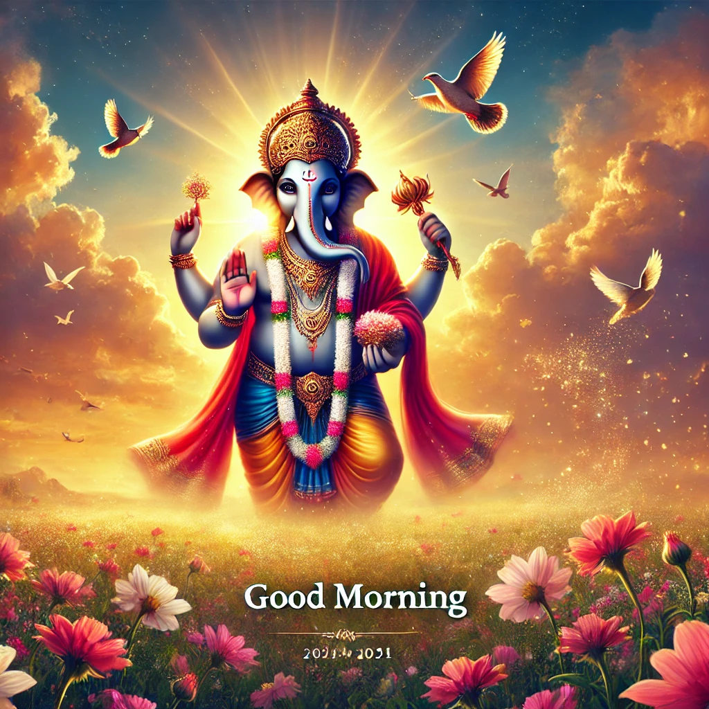 Lord Ganesha Blessings Good Morning