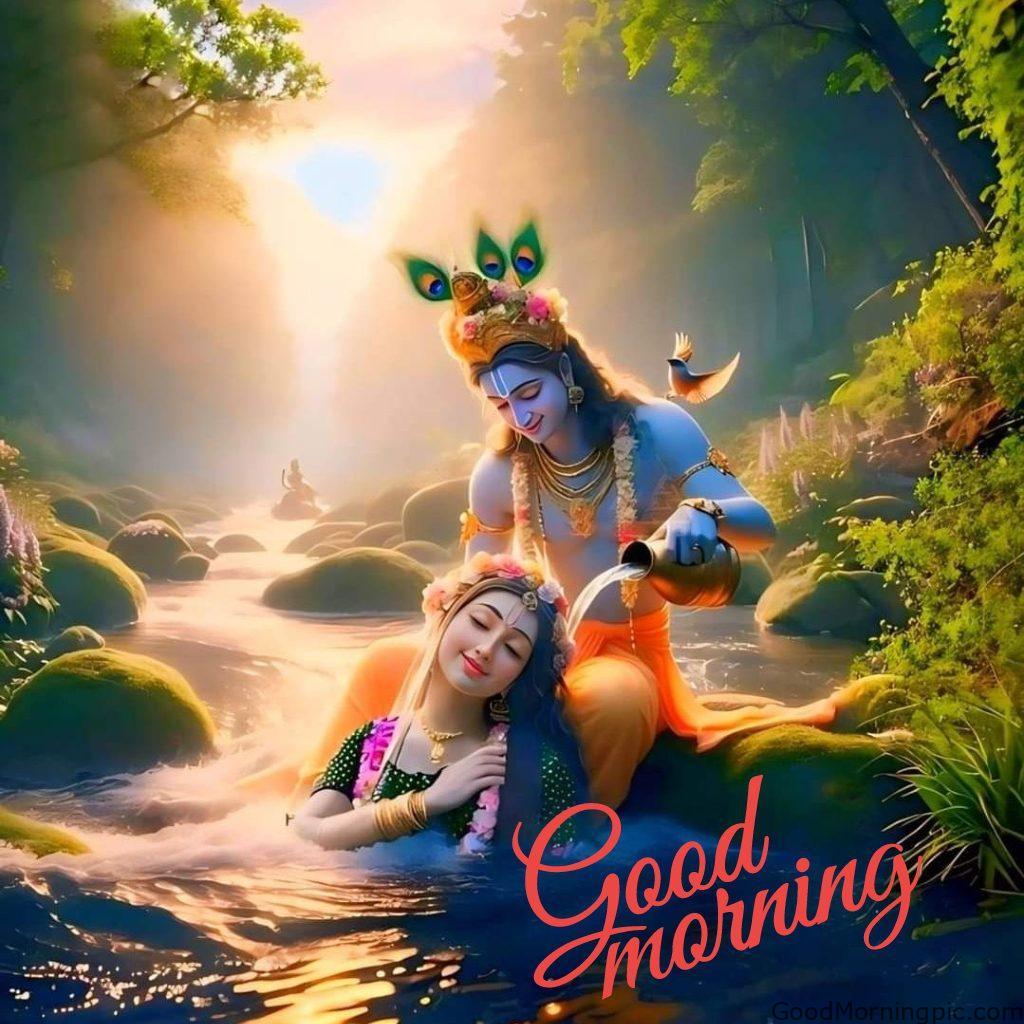 124+ Krishna Good Morning Images to Download and Share Daily 21 Radha Krishna Good Morning Pictures 10 Krishna Good Morning Images