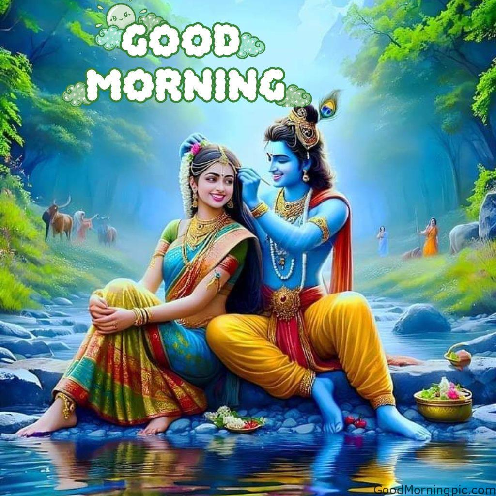 124+ Krishna Good Morning Images to Download and Share Daily 17 Radha Krishna Good Morning Pictures 6 Krishna Good Morning Images