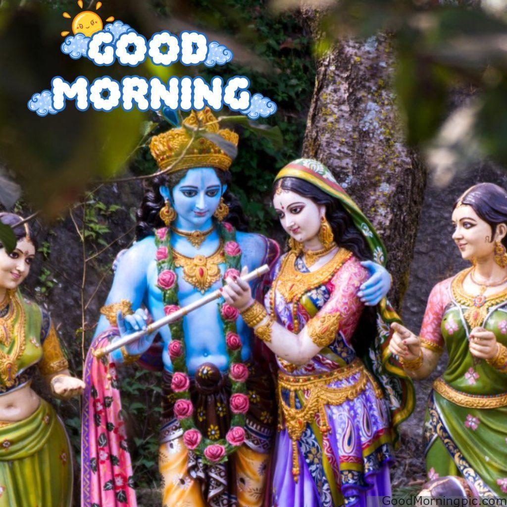124+ Krishna Good Morning Images to Download and Share Daily 22 Radha Krishna Good Morning Pictures Krishna Good Morning Images