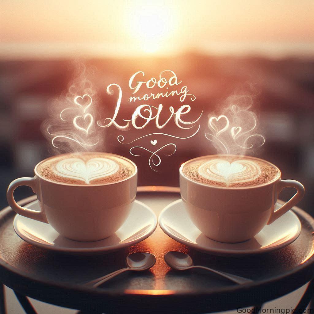 Beautiful Good Morning Coffee Images & Quotes for a Perfect Start 14 Romantic Good Morning Coffee Pic 2 Good Morning Coffee Images