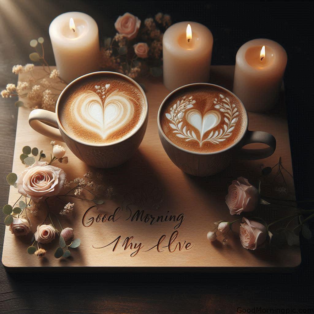 Beautiful Good Morning Coffee Images & Quotes for a Perfect Start 16 Romantic Good Morning Coffee Pic 4 Good Morning Coffee Images