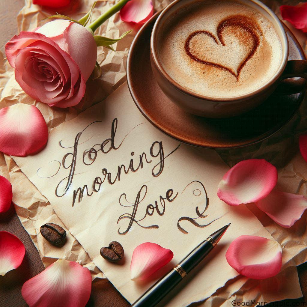Beautiful Good Morning Coffee Images & Quotes for a Perfect Start 20 Romantic Good Morning Coffee Pic 8 Good Morning Coffee Images