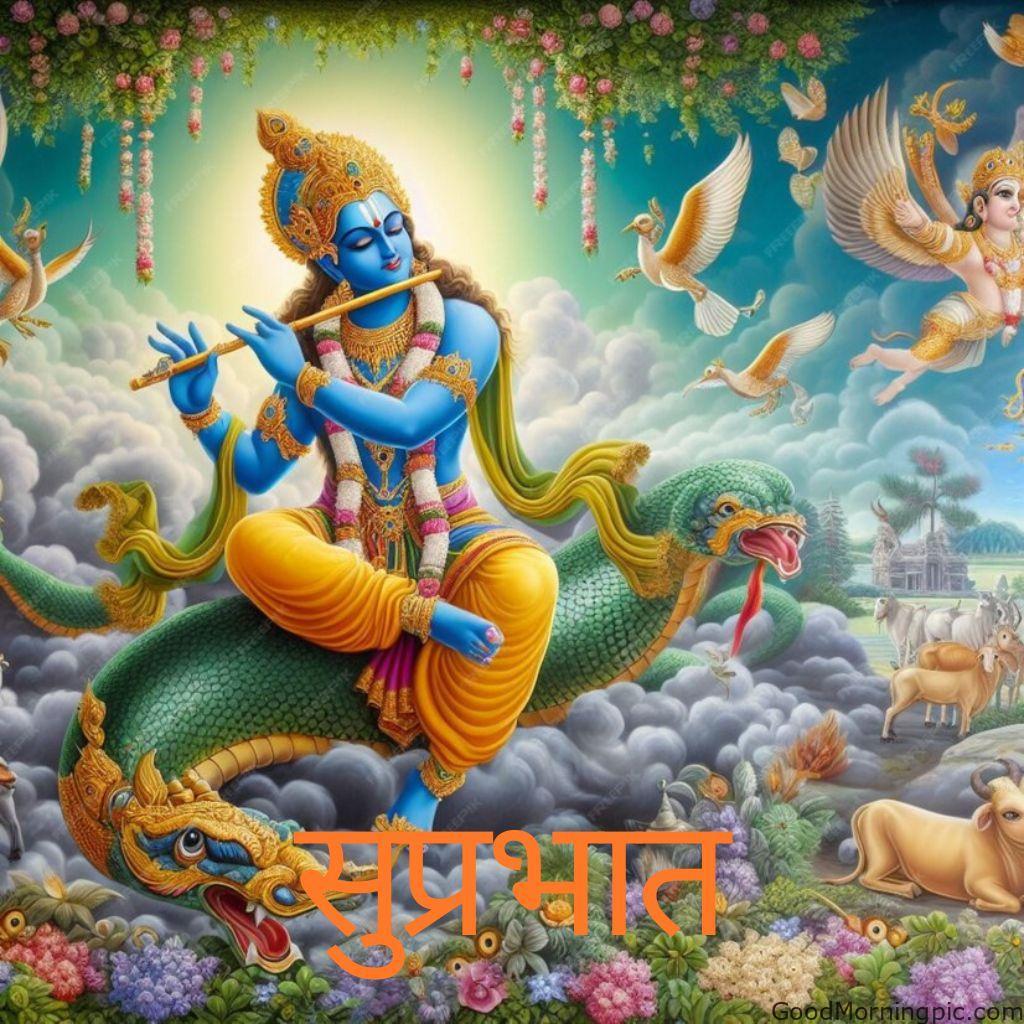 124+ Krishna Good Morning Images to Download and Share Daily 82 Shri Krishna Good Morning Wishes in Hindi 10 Krishna Good Morning Images