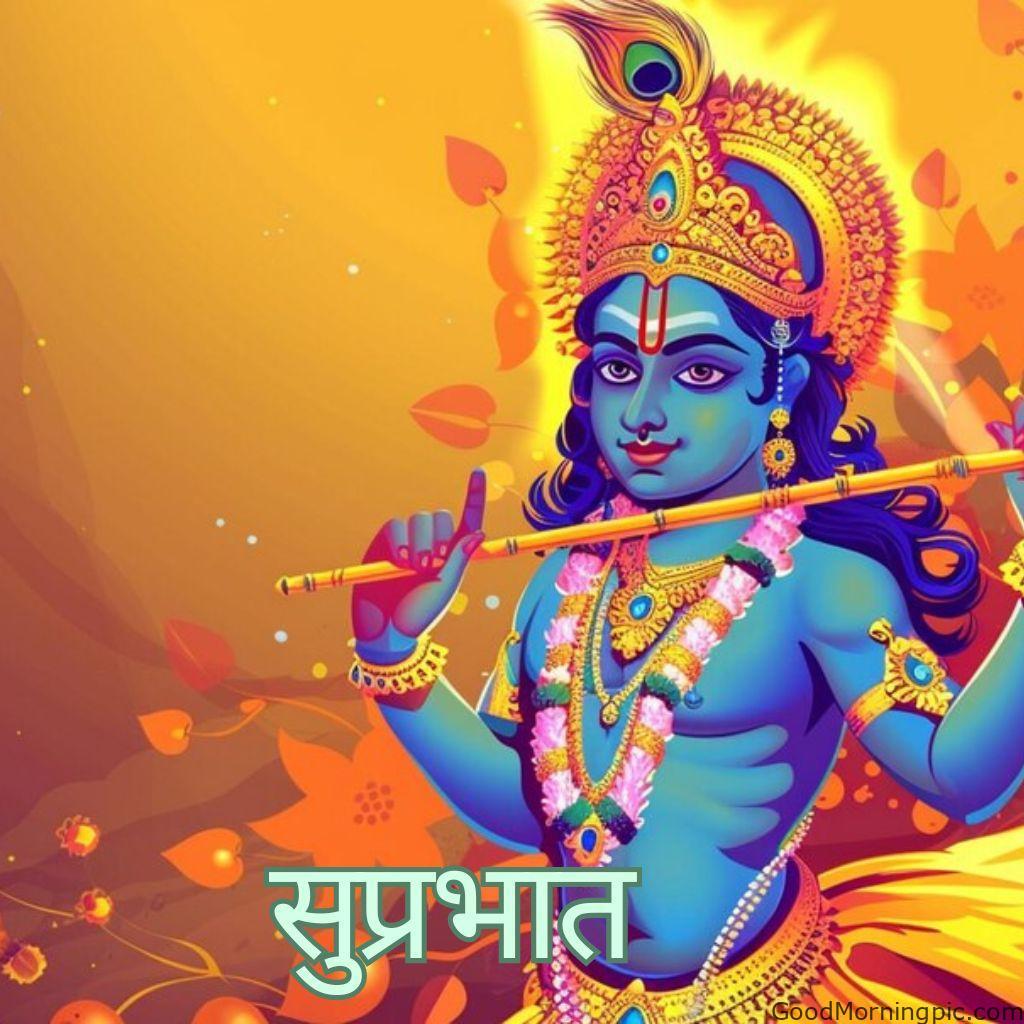 124+ Krishna Good Morning Images to Download and Share Daily 76 Shri Krishna Good Morning Wishes in Hindi 4 Krishna Good Morning Images