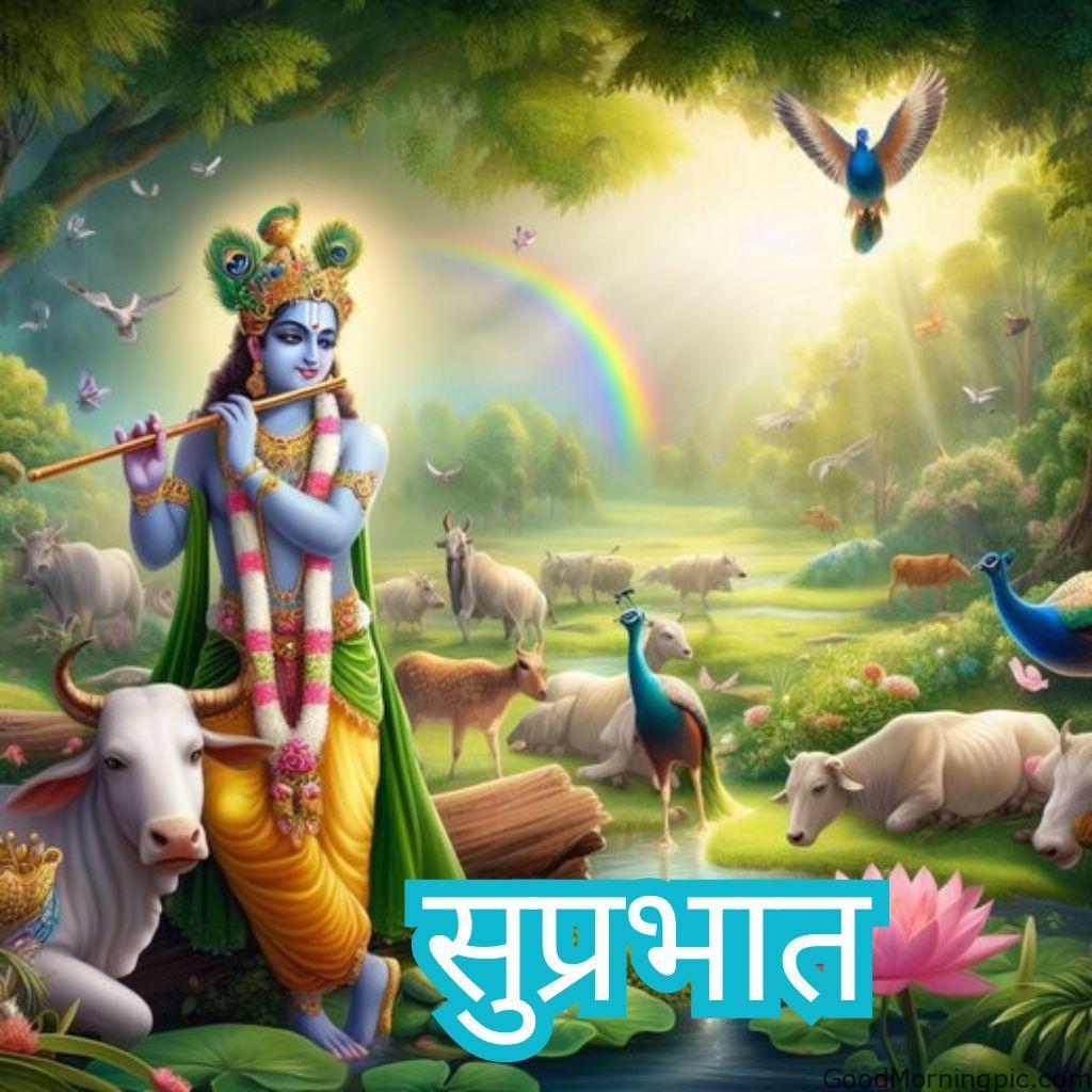 124+ Krishna Good Morning Images to Download and Share Daily 81 Shri Krishna Good Morning Wishes in Hindi 9 Krishna Good Morning Images