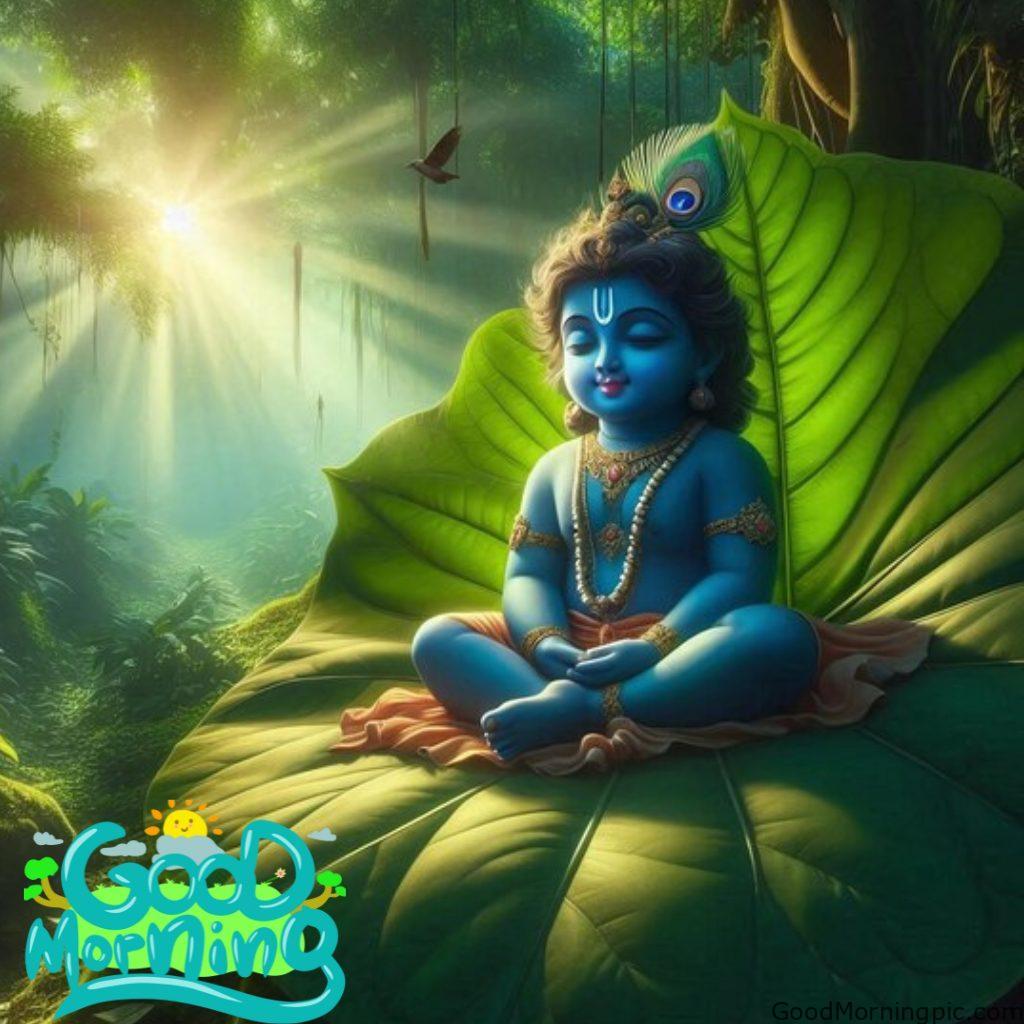 124+ Krishna Good Morning Images to Download and Share Daily 98 Spiritual Good Morning Images of Krishna 5 Krishna Good Morning Images