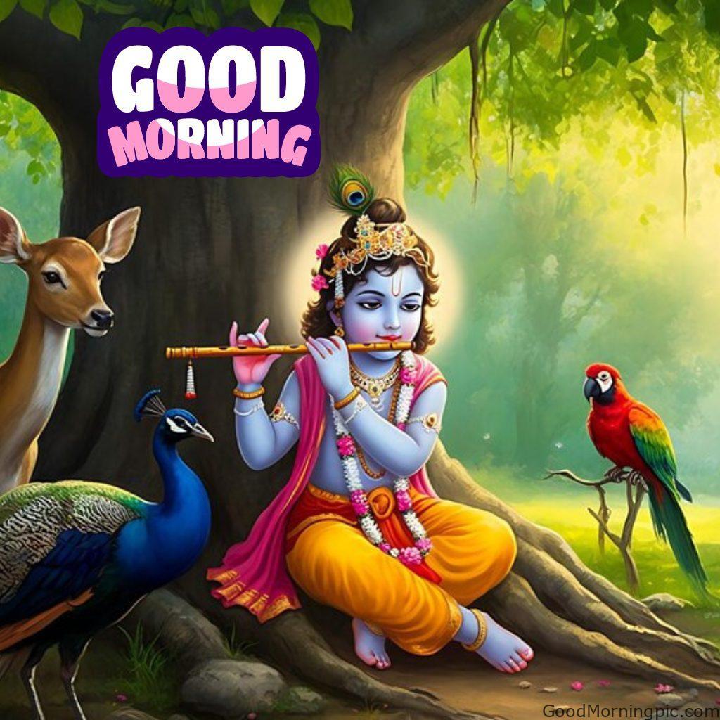 124+ Krishna Good Morning Images to Download and Share Daily 99 Spiritual Good Morning Images of Krishna 6 Krishna Good Morning Images