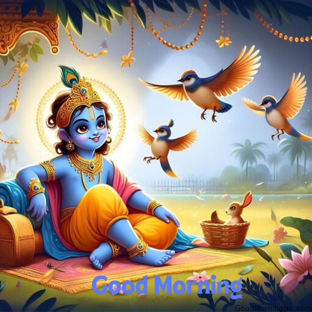124+ Krishna Good Morning Images to Download and Share Daily 102 Spiritual Good Morning Images of Krishna 9 Krishna Good Morning Images