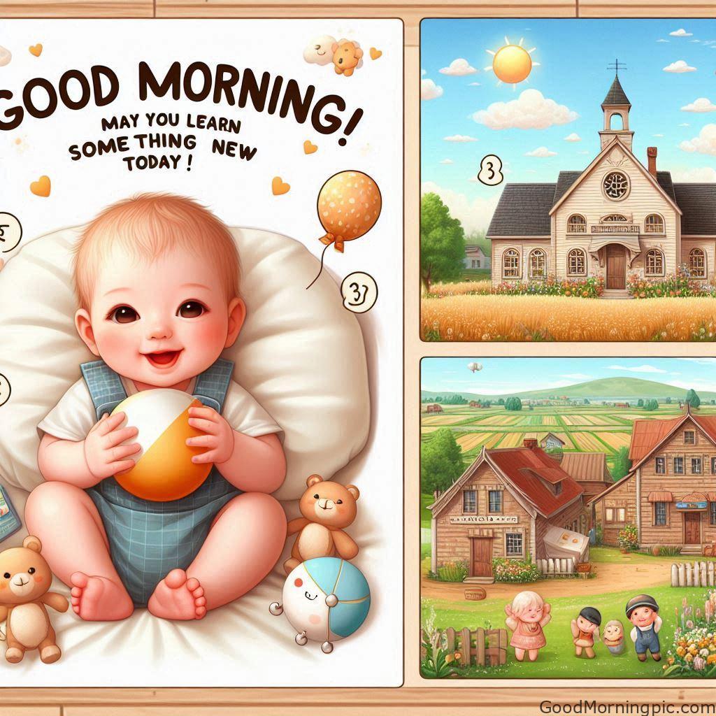 Good Morning Cute Baby Pics | Start Your Day with Adorable Smiles 85 Sweet Baby Morning Wishes Images 8 Good Morning