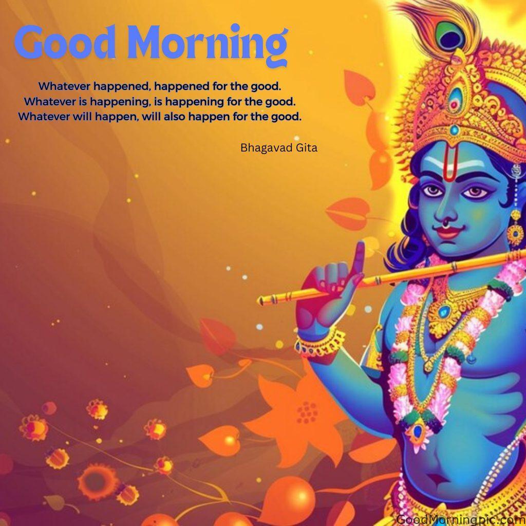 124+ Krishna Good Morning Images to Download and Share Daily 122 bhagavad gita good morning quotes 9 Krishna Good Morning Images