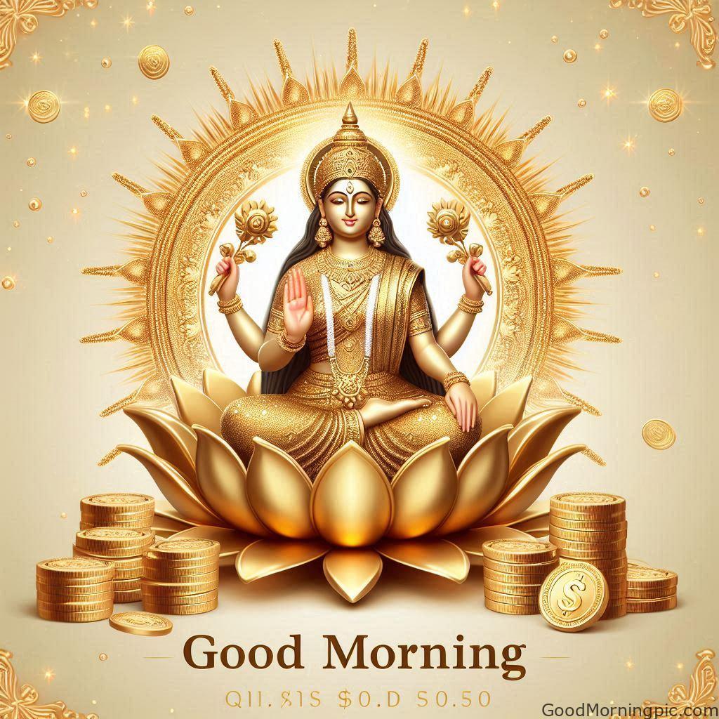 Laxmi Ji Blessings Good Morning Images 1 Laxmi Ji