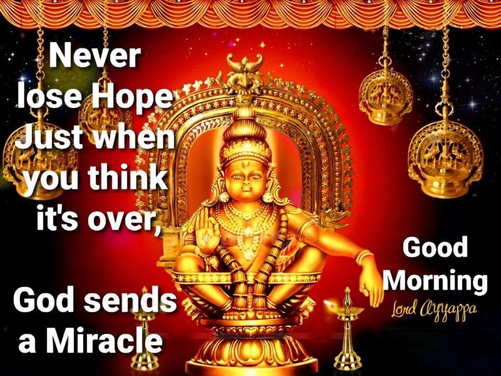 80+ Lord Ayyappa Good Morning Images 57 Lord Ayyappa images with quotes 10 Ayyappa