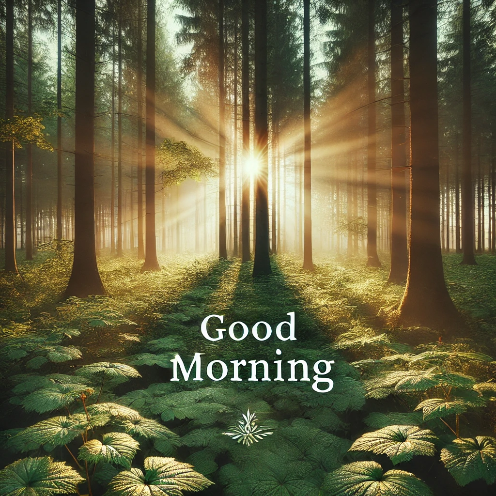Nature Beautiful Good Morning Scenery Images 51 early morning forest with sunlight rays 6 good morning