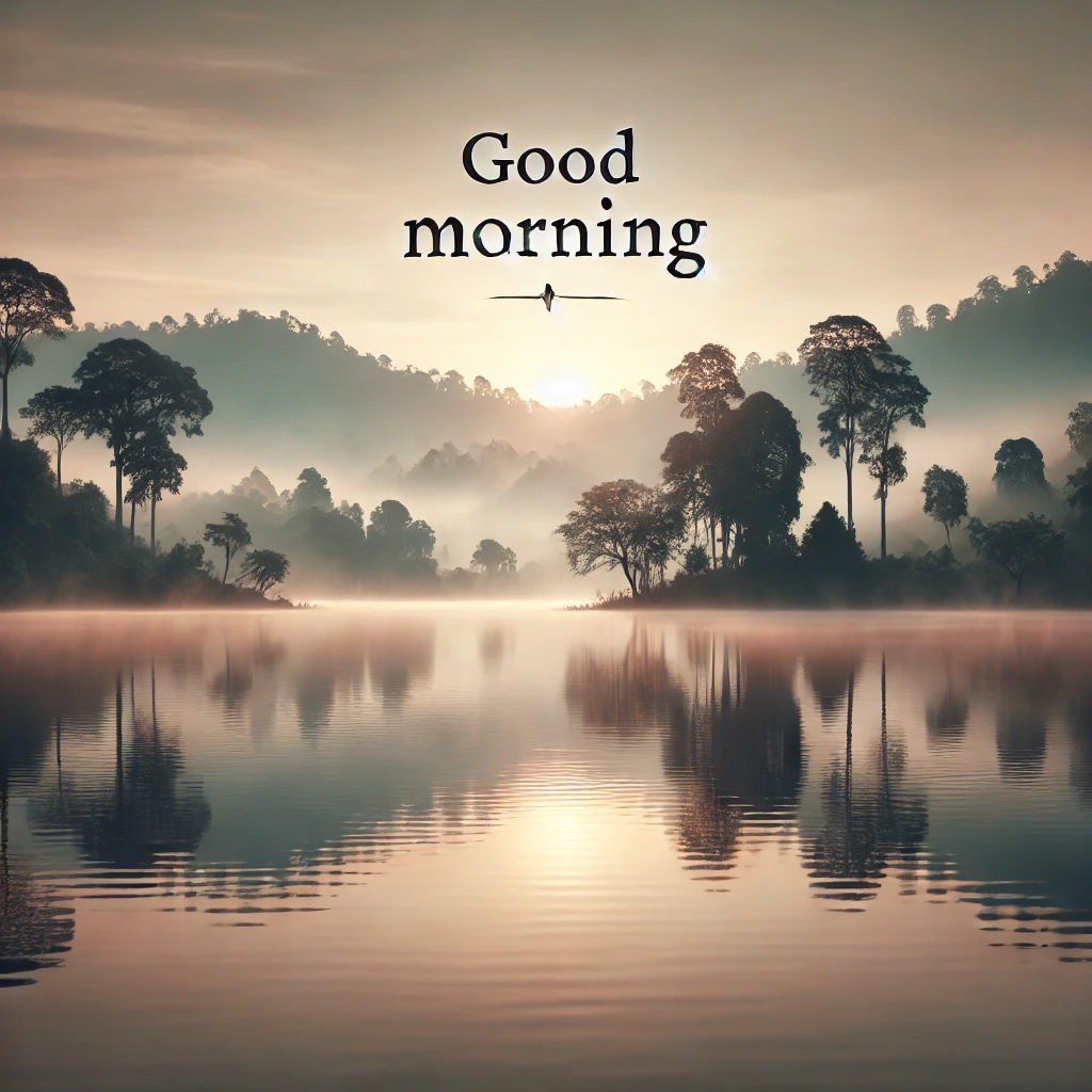 Nature Beautiful Good Morning Scenery Images 13 serene morning lake with misty background