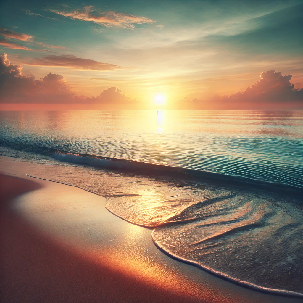 Nature Beautiful Good Morning Scenery Images 33 tranquil beach sunrise with calm waves