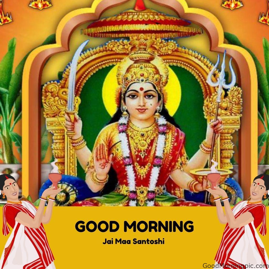 70+ Good Morning Santoshi Maa image with blessed morning 5 Jai Maa Santoshi Good Morning Wonderful Hd Picture 4 Good Morning