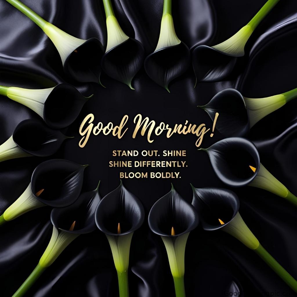 301+ Good Morning Flowers Images to Brighten Your Day 280 Black Flowers Good Morning Images 3 Good Morning Flowers Images