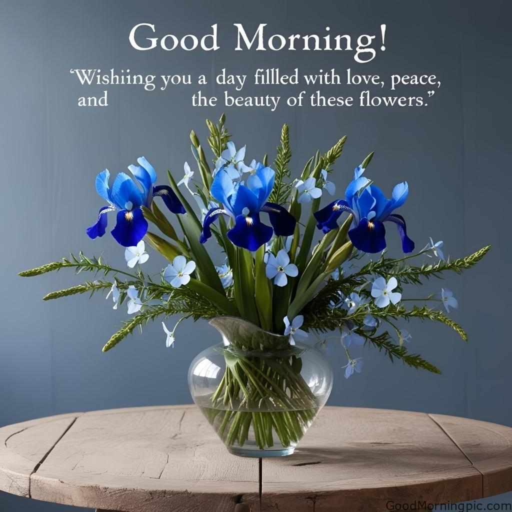 301+ Good Morning Flowers Images to Brighten Your Day 93 Blue Flowers Good Morning Images 3 Good Morning Flowers Images