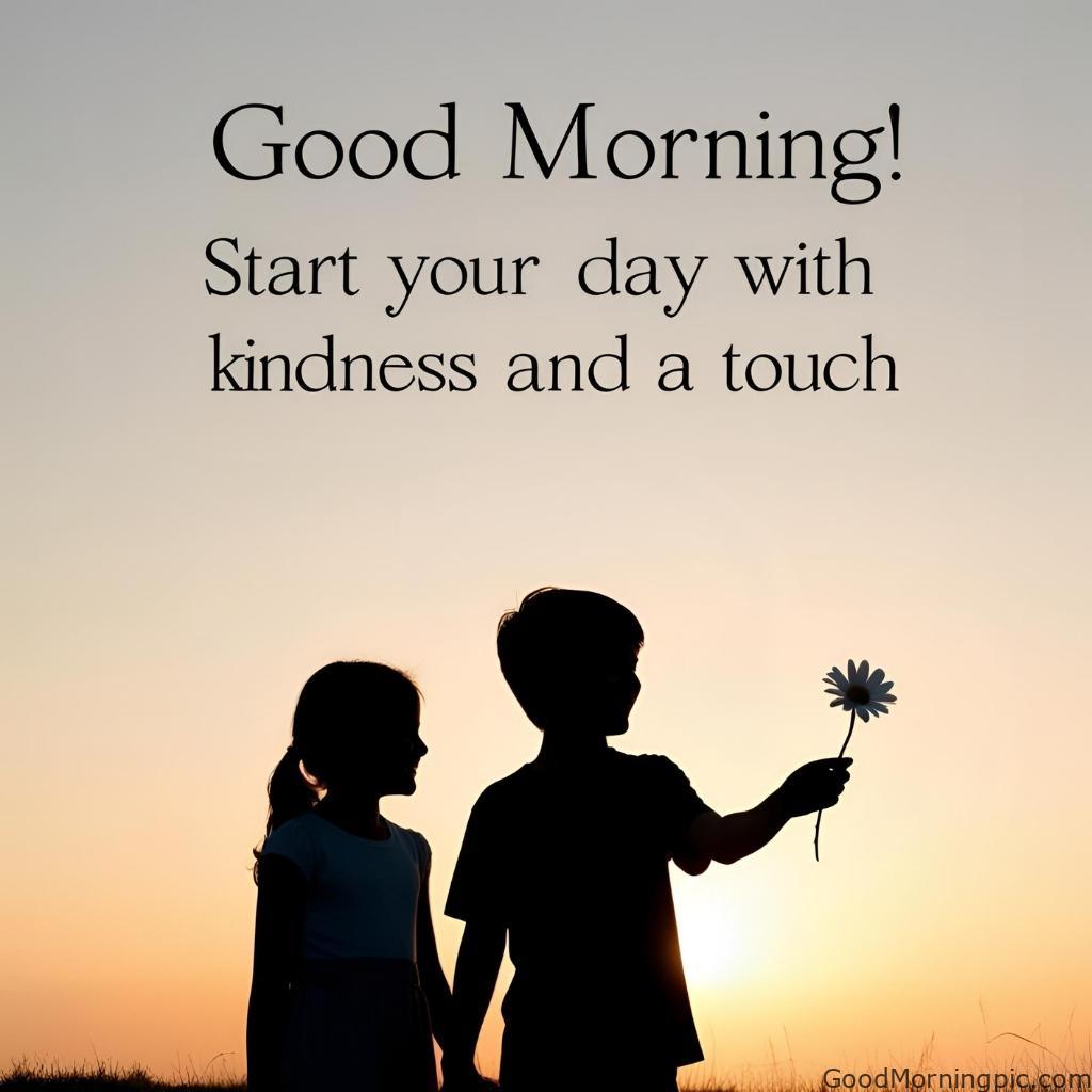 301+ Good Morning Flowers Images to Brighten Your Day 286 Boy Giving Flowers to Girl Good Morning Image 4 Good Morning Flowers Images