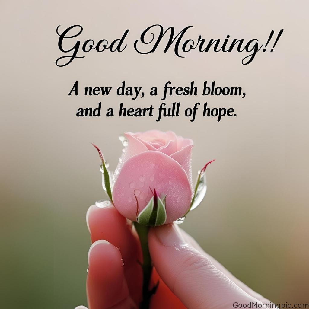 301+ Good Morning Flowers Images to Brighten Your Day 299 Flower in Hand Good Morning Image Good Morning Flowers Images